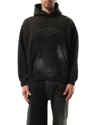 Balenciaga - 3B Stencil Medium Fit Hoodie, Long Sleeves, 100% Cotton - Lyst