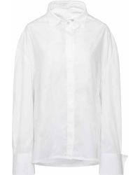 Givenchy - Oversized Shirt With Drapped Collar - Lyst