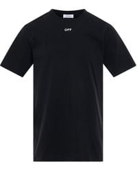 Off-White c/o Virgil Abloh - Logo Stitch Slim Fit T-Shirt, Short Sleeves, , 100% Cotton, Size: Medium - Lyst