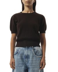 Maison Margiela - Short-Sleeved Sweater, Short Sleeves, 100% Virgin Wool, Size: Small - Lyst
