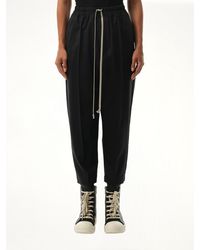 Rick Owens - Drawstring Astaires Cropped Pants - Lyst