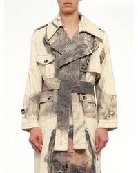Kidsuper - Sketched Faced Trenchcoat - Lyst
