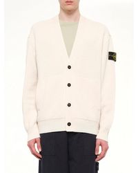 Stone Island - 5100010 Light Rws Wool Cardigan - Lyst