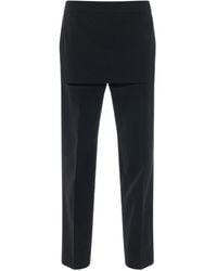 Givenchy - Slim Fit Trousers With Skirt Detail - Lyst