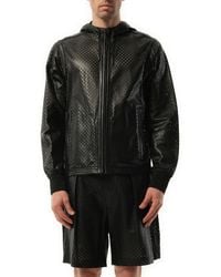 Givenchy - Leather Hooded Jacket, 100% Leather, Size: Medium - Lyst