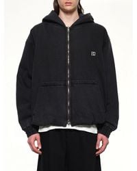 WOOYOUNGMI - Dyed Denim Hoodie - Lyst