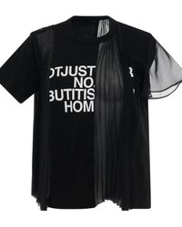 Sacai - Classic Cotton Jersey T-Shirts - Lyst