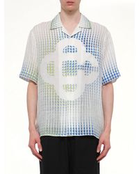 CASABLANCA - Pills Cuban Collar Ss Shirt - Lyst