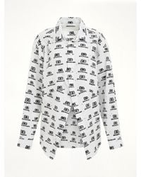 Balenciaga - Hand Drawn Bb Icon Swing Shirt, 100% Cotton - Lyst