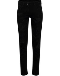 Givenchy - Distressed Stretch Denim Jeans, , 100% Cotton - Lyst
