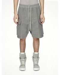 Rick Owens - Brushed Twill Cargobela Shorts - Lyst