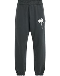 Palm Angels - 'The Palm Gd Sweatpants, Dark, 100% Cotton, Size: Small - Lyst