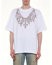 we11done - Cross Necklace T-Shirt - Lyst