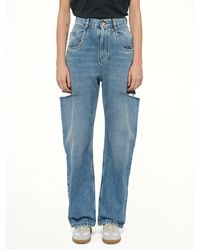 Maison Margiela - Slash Loose Fit Denim Jeans - Lyst