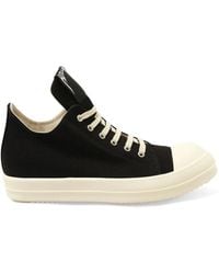 Rick Owens - Hollywood Low Sneaks Sneakers, 100% Cotton - Lyst