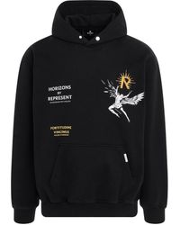 Represent - 'Icarus Hoodie, Long Sleeves, Jet, 100% Cotton, Size: Small - Lyst
