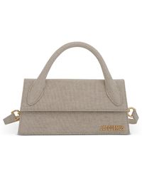 Jacquemus - Le Chiquito Long Leather Bag, Light, 100% Linen - Lyst