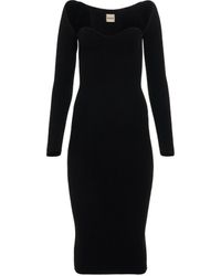 Khaite - 'Beth Dress, Long Sleeves, , 100% Polyester, Size: Small - Lyst
