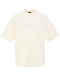 Jacquemus - 'Typo Logo T-Shirt, Light, 100% Cotton, Size: Small - Lyst