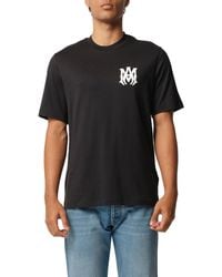 Amiri - Ma Core Logo T-Shirt, Round Neck, Short Sleeves, 100% Cotton, Size: Small - Lyst