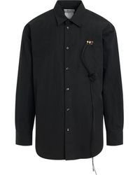 Doublet - 'Rca Cable Embroidery Shirt, Long Sleeves, , 100% Cotton, Size: Small - Lyst