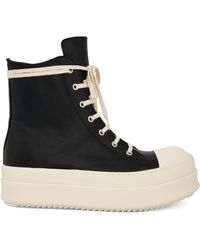 Rick Owens - Megabumper Leather Sneakers, , 100% Calf Leather - Lyst