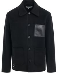 Loewe - Leather Pocket Workwear Jacket In Black - Lyst