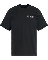 Amiri - Ma Baroque Logo T-Shirt, Short Sleeves, , 100% Cotton, Size: Medium - Lyst