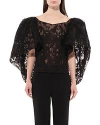 Givenchy - Lace Puffy Cape Corset - Lyst