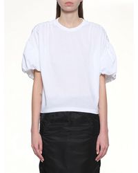 Noir Kei Ninomiya - Cotton Ponte T-Shirt - Lyst