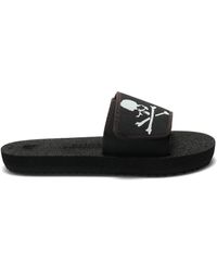 Mastermind Japan - ' World X Buntaro Slide Sandals, , 100% Rubber, Size: Small - Lyst