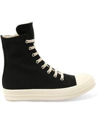 Rick Owens - Canvas Sneaks Sneakers, 100% Cotton - Lyst