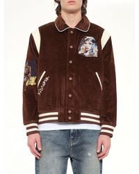 Kidsuper - Washed Corduroy Embroidered Faces Jacket - Lyst