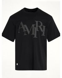 Amiri - Staggered Logo T-Shirt - Lyst