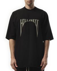 Rick Owens - Hollywood Curved Jumbo Ss T-Shirt, Short Sleeves, 100% Cotton, Size: Small - Lyst