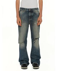 Amiri - Slashed Boot Cut Jean - Lyst