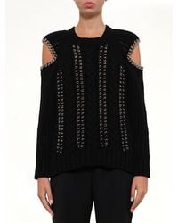 McQueen - Crew Neck O/Knitwear - Lyst