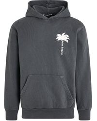 Palm Angels - 'The Palm Gd Hoodie, Long Sleeves, Dark, 100% Cotton, Size: Small - Lyst