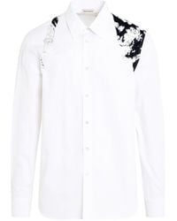 Alexander McQueen - Printed Harness Shirt, Long Sleeves, , 100% Cotton - Lyst