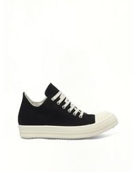 Rick Owens - Low Sneaks Sneakers, 100% Cotton - Lyst