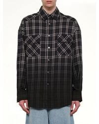 Feng Chen Wang - Check Workwear Shirt - Lyst