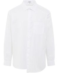 Loewe - Asymmetric Shirt, Long Sleeves, , 100% Cotton - Lyst