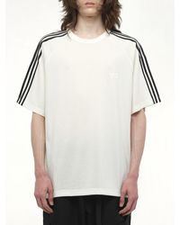 Y-3 - Wire Stripe Short Sleeve T-Shirt, Size: Small - Lyst