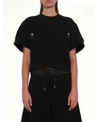 Sacai - Sponge Sweat Short Sleeve Pullover - Lyst