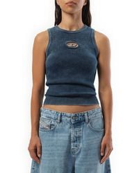 DIESEL - M-Anchor Sleeveless Top, 100% Cotton, Size: Small - Lyst