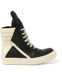 Rick Owens - Geobasket Sneakers, 100% Calf Leather - Lyst