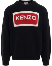 KENZO - Paris Logo Jumper, Long Sleeves, , 100% Cotton - Lyst