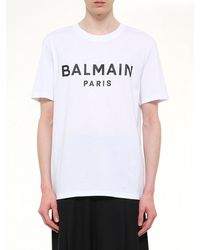 Balmain - Print T-Shirt Reg Fit - Lyst