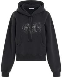 Off-White c/o Virgil Abloh - Logo Stencil Oversize Hoodie, Long Sleeves, 100% Cotton - Lyst