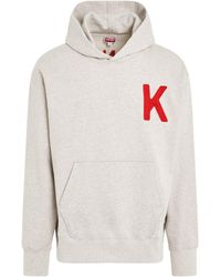 KENZO - 'Lucky Tiger Oversized Hoodie, Long Sleeves, Pale, 100% Cotton, Size: Small - Lyst
